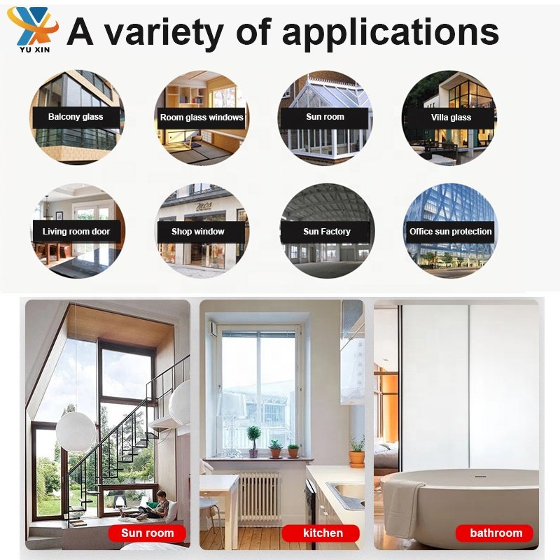 Building Window Tint Film House Decoration Blue Sliver Heat Insulation One Way Mirror Building Solar Window Film