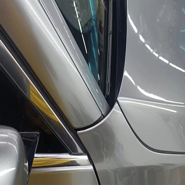PET Liquid Silver Car Wrap Film Decorative Film For Car Vinyl Wrapping Glossy
