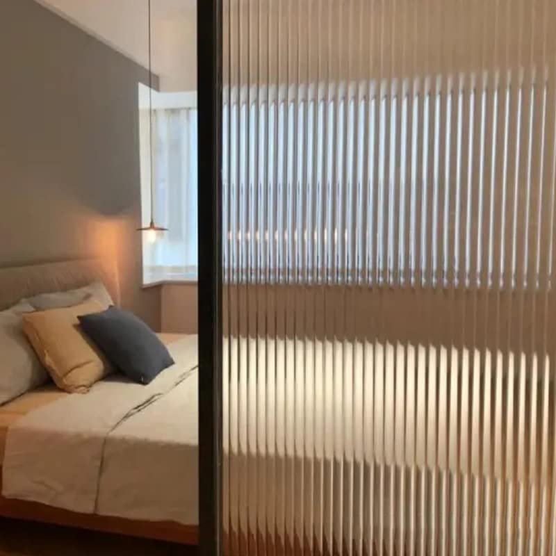 LAUFEN Wholesale Reeded Glass decorative film Privacy self adhesive Window Films for Shower Room