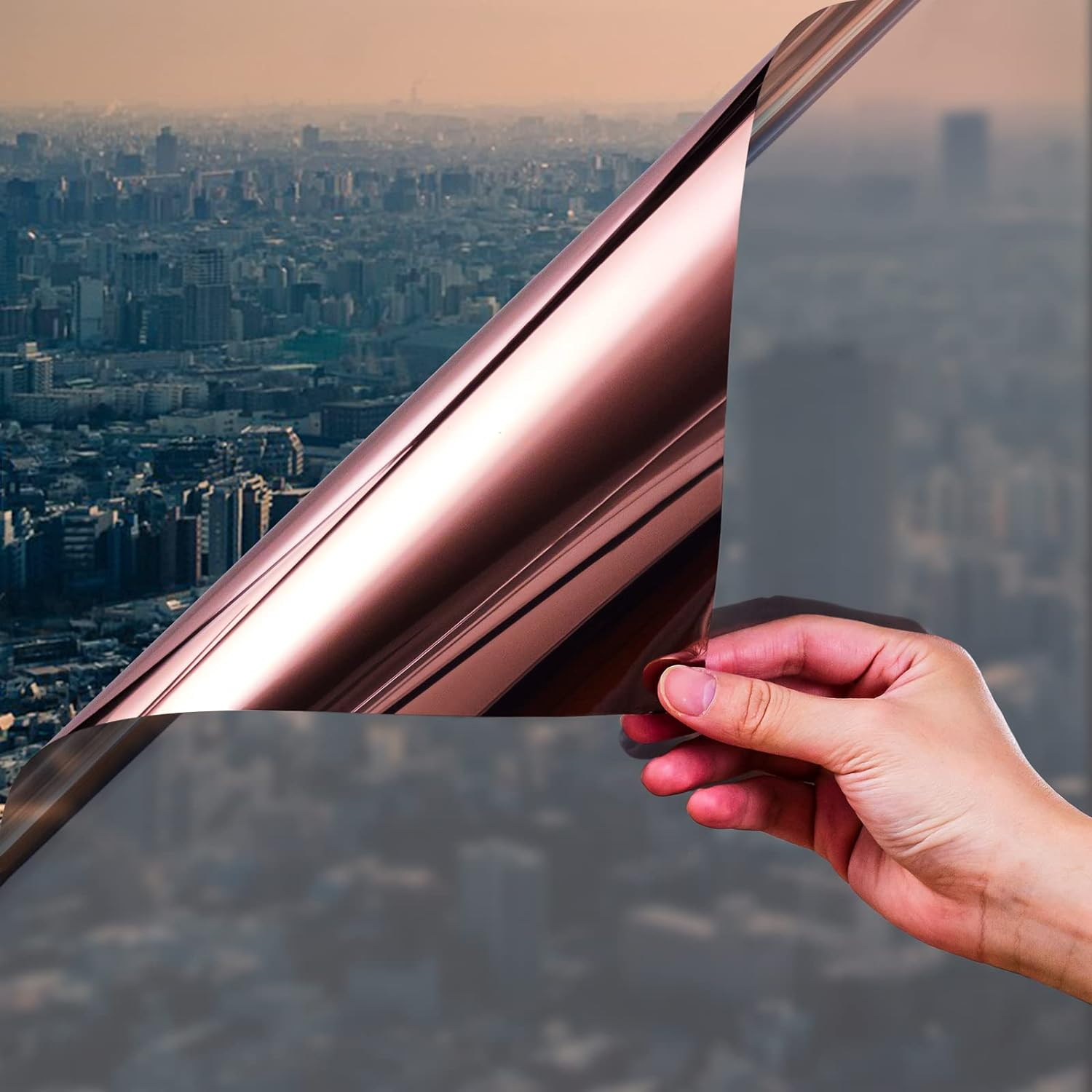 Hot Sale Self Adhesive Tint Film one way mirror reflective glass foil Privacy Heat Control One Way Vision Window Film for Home