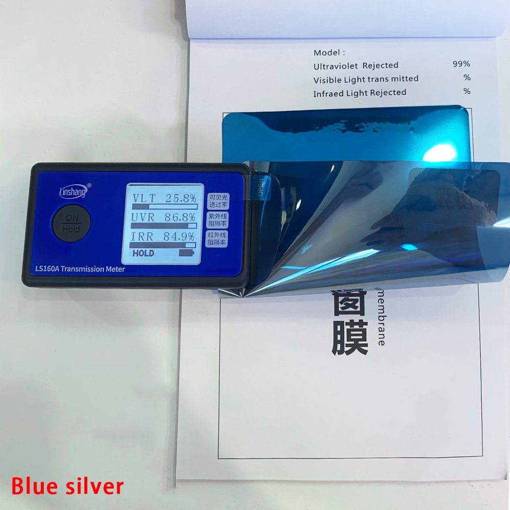 Factory wholesale dark blue silver building film architecture tint film glass building solar film