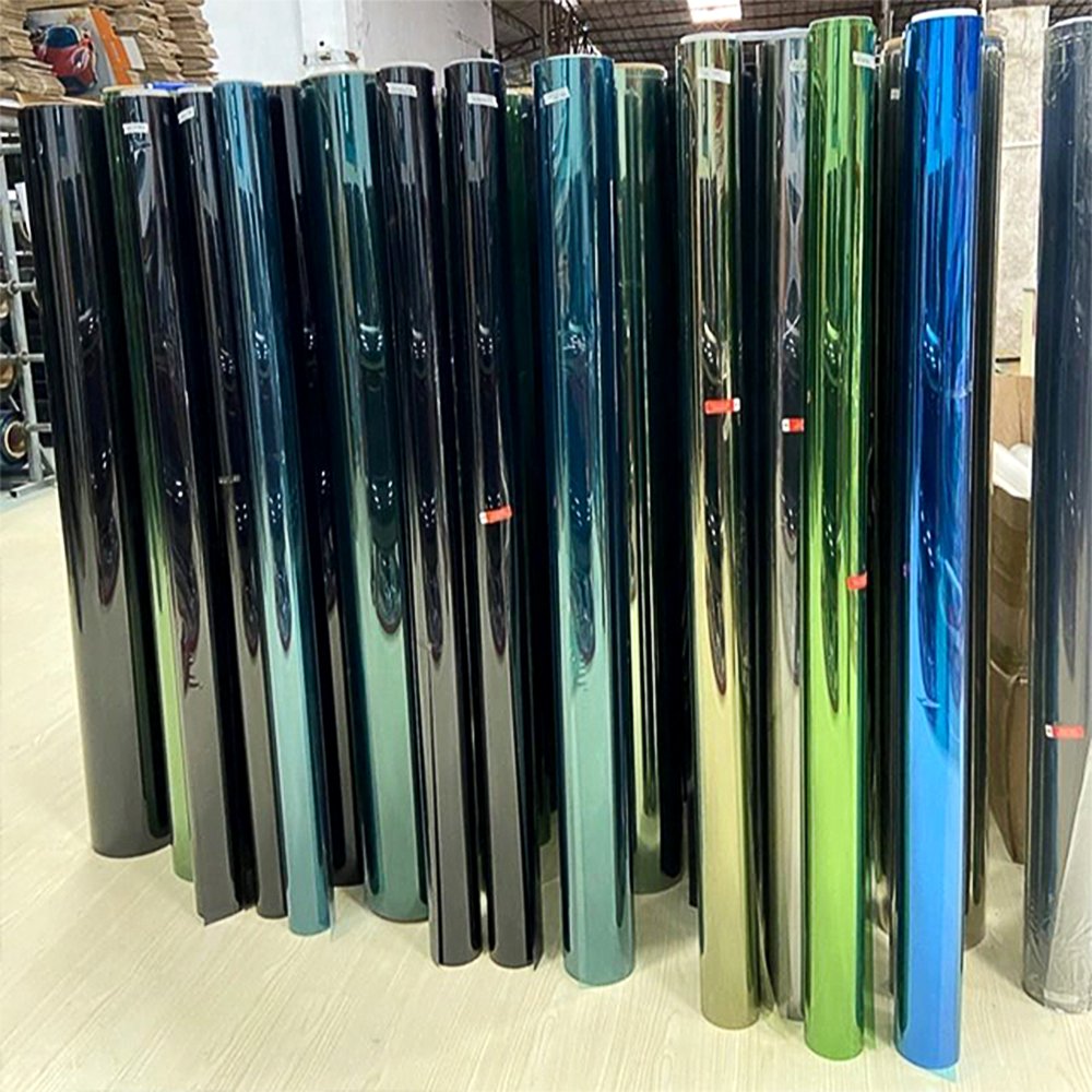 Factory wholesale dark blue silver building film architecture tint film glass building solar film