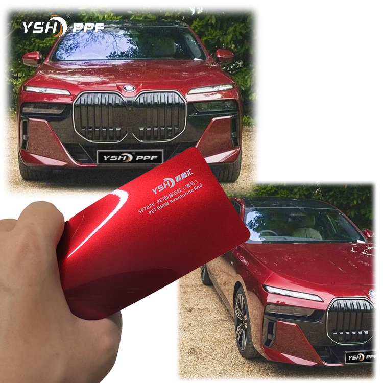 Color PET ppf car color change 1.52*15M easy install Decorative high gloss PET uv wrap vinyl tint car decorative film