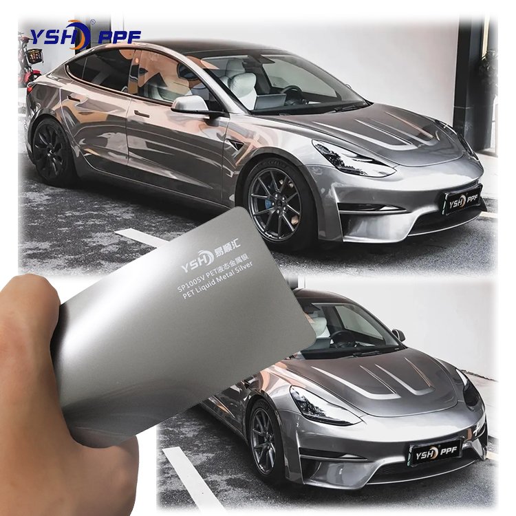 Color PET ppf car color change 1.52*15M easy install Decorative high gloss PET uv wrap vinyl tint car decorative film