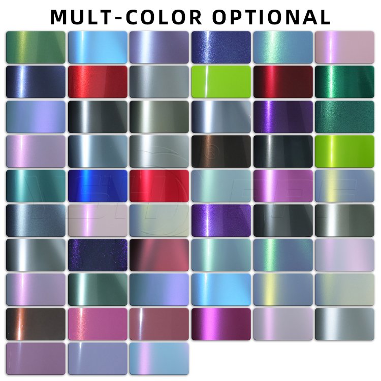 Color PET ppf car color change 1.52*15M easy install Decorative high gloss PET uv wrap vinyl tint car decorative film