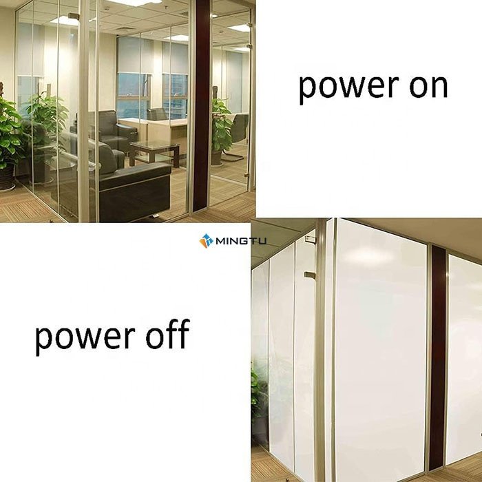 Mingtu Wholesale Price Pdlc Self adhesive Smart Film Smart Office Privacy protection electric blinds film