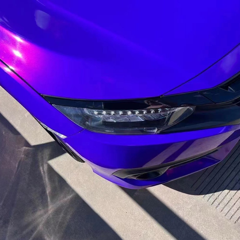 WRAPMASTER Super Gloss metallic PET Aurora Purple Vinyl Car Wrap custom vinyl stickers