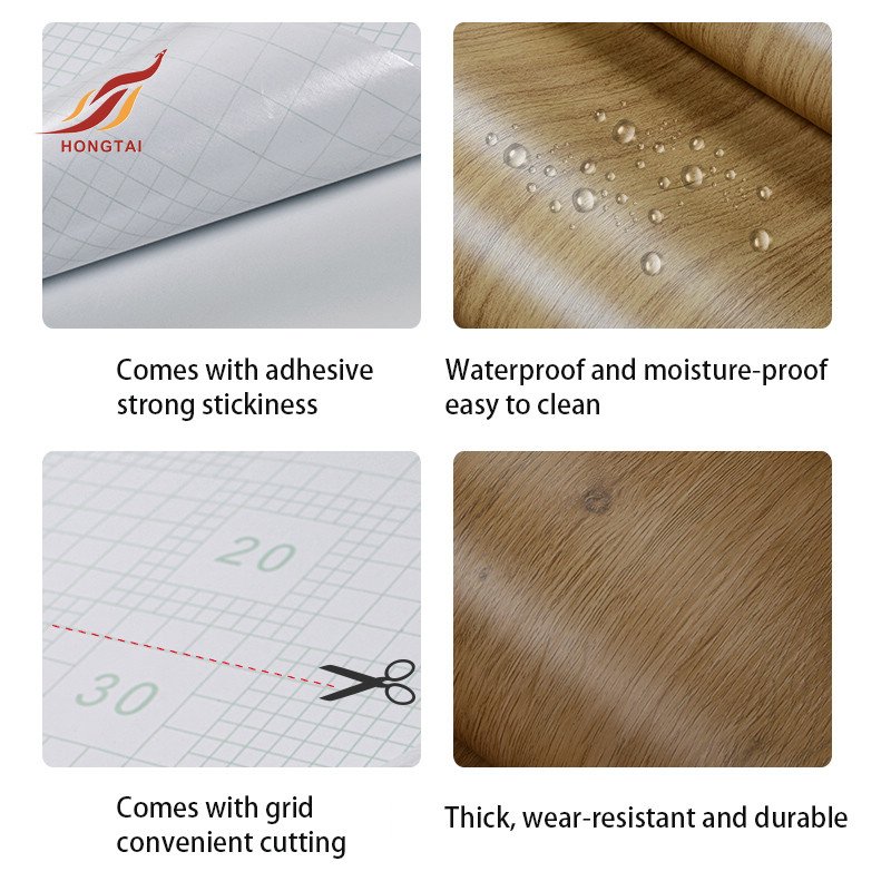 self adhesive wooden grain countertop vinyl architecture models 3d furniture wrap wood effect sticker