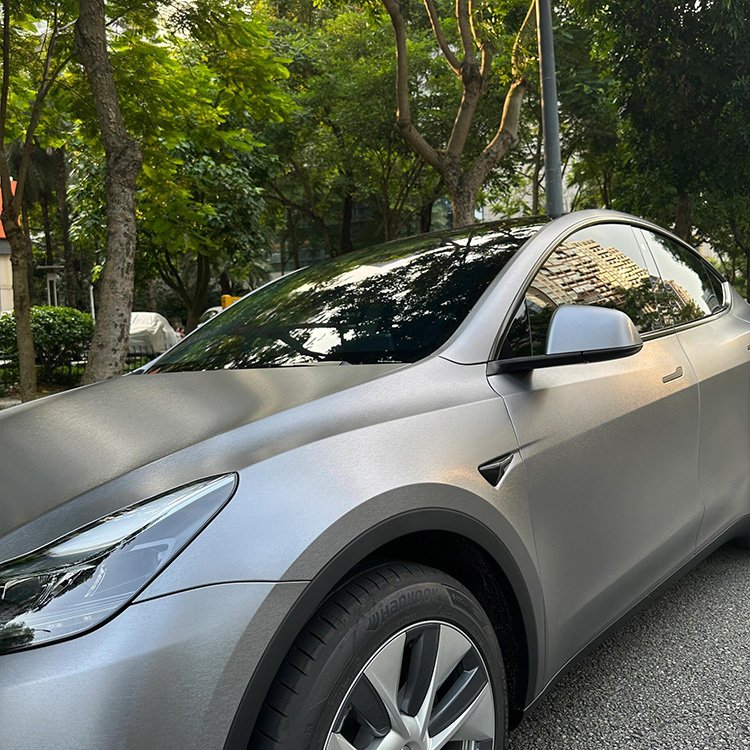Satin Brushed Iron Grey Satin Brushed Silver spray paint protective film car wrap vinyl film satin gray car wrap vinyl