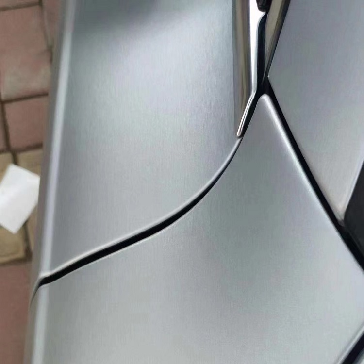 Satin Brushed Iron Grey Satin Brushed Silver spray paint protective film car wrap vinyl film satin gray car wrap vinyl