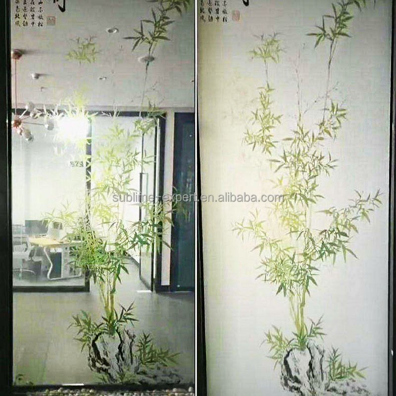 Pattern PDLC Film Smart Privacy Glass Dimming Film Electric Window Tint Pdlc UV Print Selfadhesive PDLC Smart Film Roll
