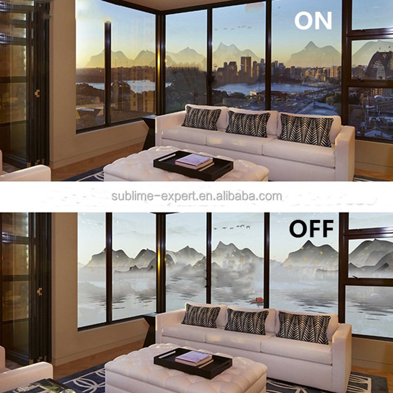 Pattern PDLC Film Smart Privacy Glass Dimming Film Electric Window Tint Pdlc UV Print Selfadhesive PDLC Smart Film Roll