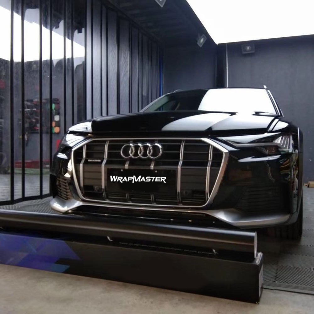WRAPMASTER 1.52*17m PET Matte Black Auto PVC Vehicle Sticker Van Film Vinyl Car Wrap