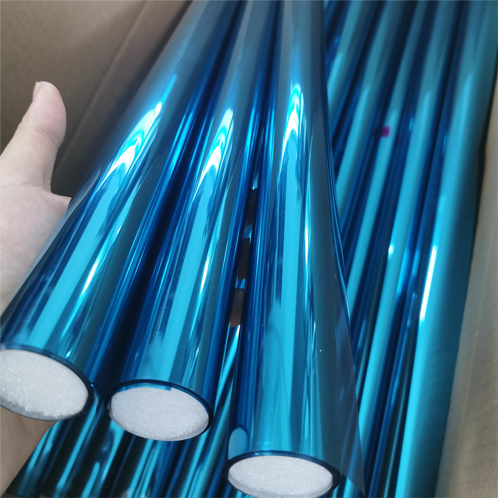 For Home One Way Glass Vinyl Reflective Window Tint Anti UV Solar Blocking Glass Foil Thermal Insulation Privacy Window Film