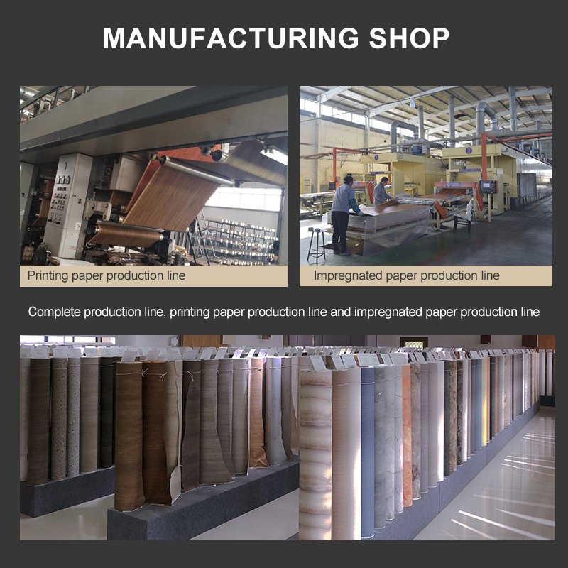 Wood Grain Melamine Base Printing Paper Decorative for Furniture in China