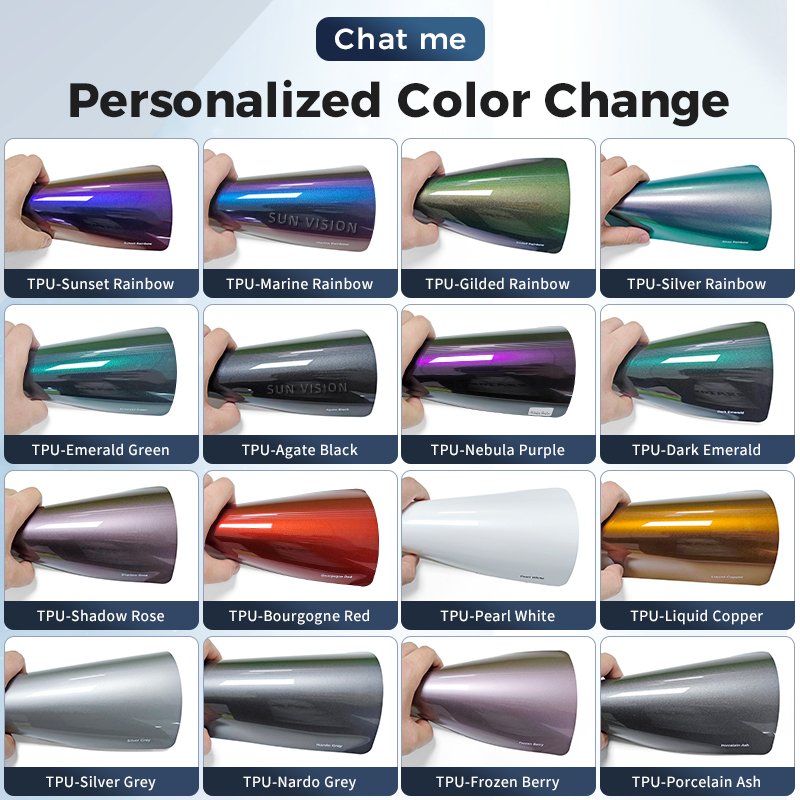 High Quality Color PPF Roll Paint Protection Film Anti Scratch Wrapping Car Wrap Film Chameleon Film PPF TPU