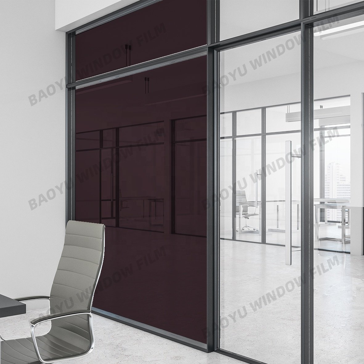 Decorative film colorful transparent color film Lavender purple Block UV office home