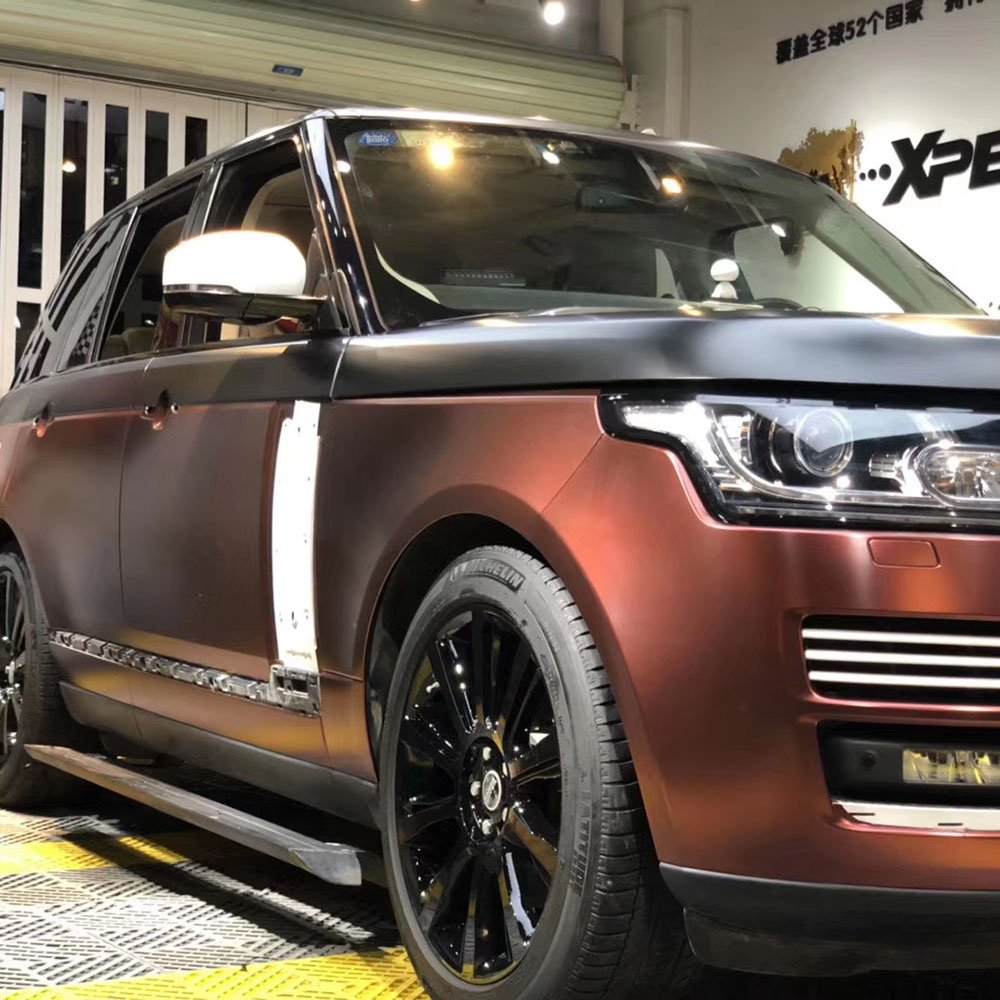 WRAPMASTER 5*56ft Satin Metallic Claret Red vehicle wraps Car film auto vinyl Wrapping film