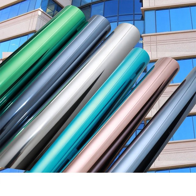 One Way Vision Building Window Film Heat Insulation Tinting Film Anti-explosion Safety Building Film
