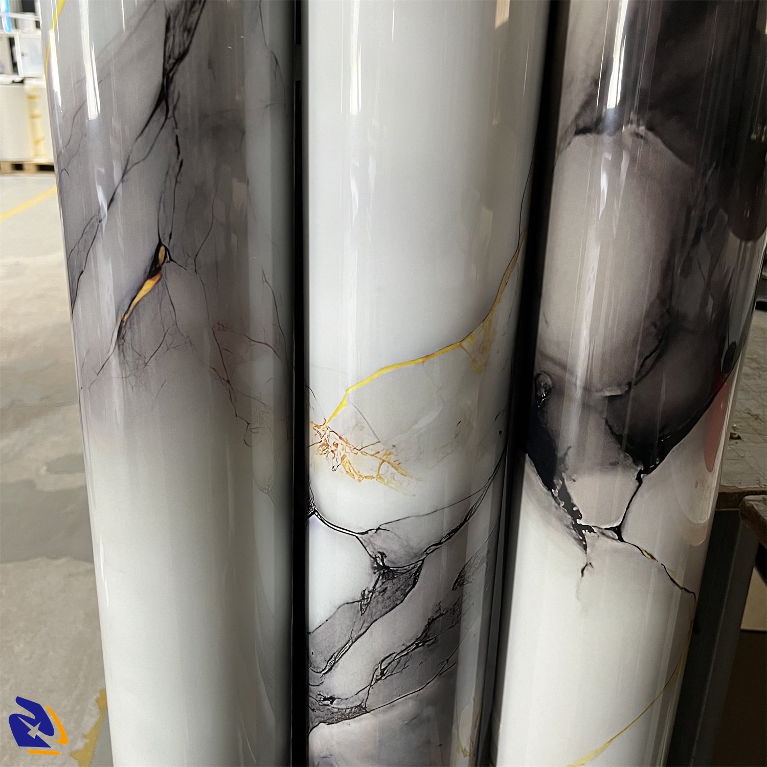 New style Digital Printing Continuous Marble PET/PVC Film Waterproof PET Decorative Films for PVC Foam Board Lamination