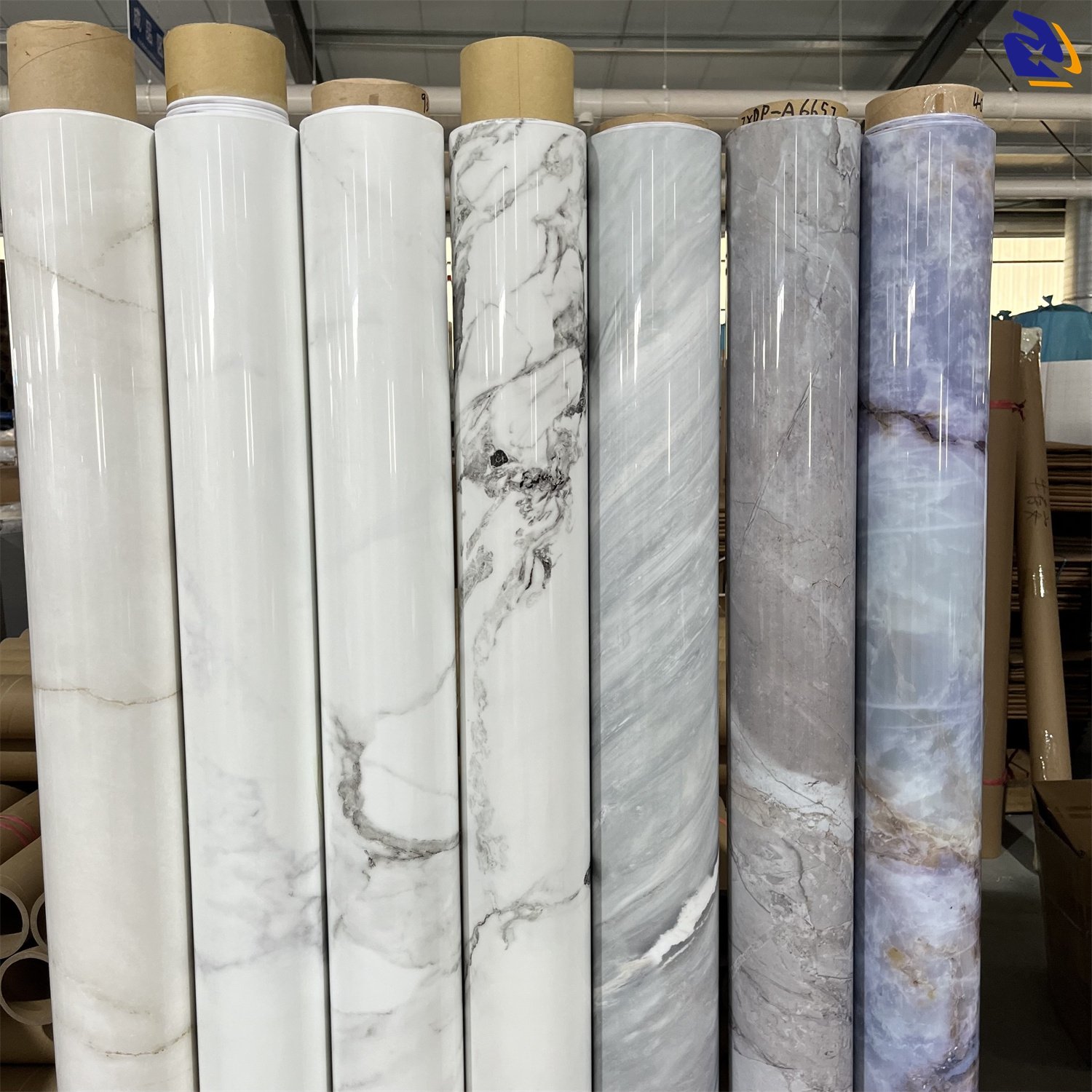 New style Digital Printing Continuous Marble PET/PVC Film Waterproof PET Decorative Films for PVC Foam Board Lamination