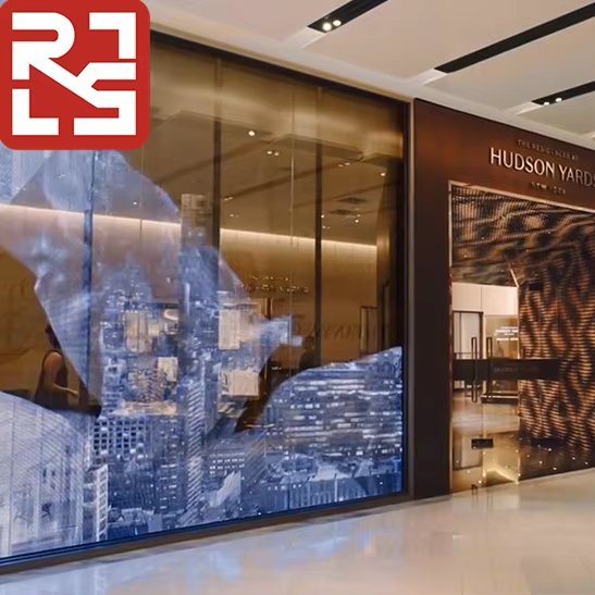 Customized Flexible Transparent LED Film Advertising LED Display Glass Adhesive Super Slim Led Screen for retail window