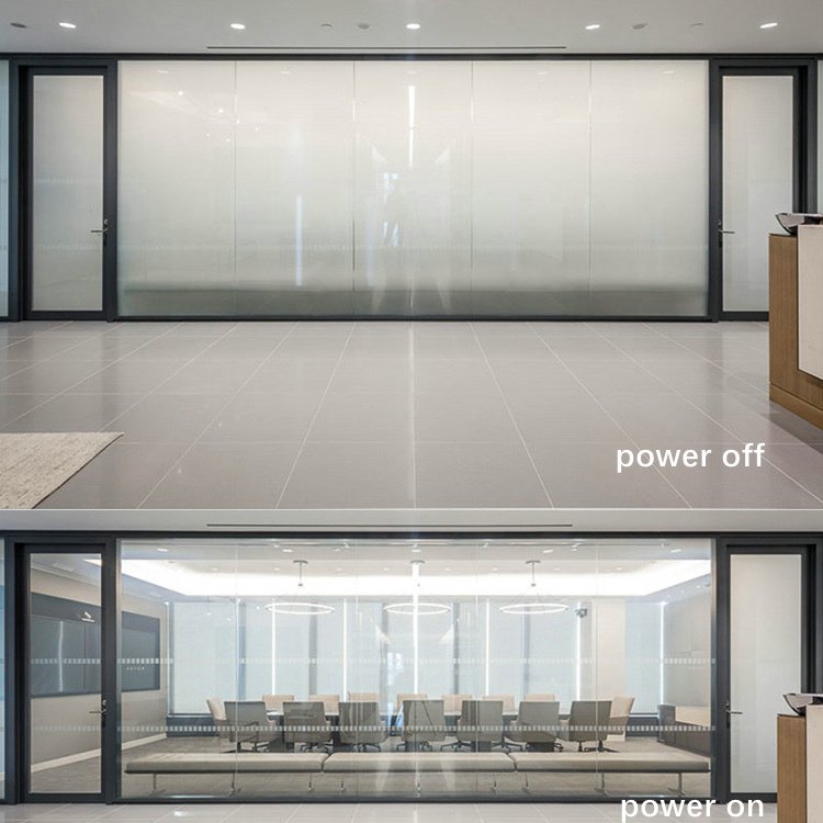 Switchable glass smart self adhesive PDLC glass privacy glass for projector