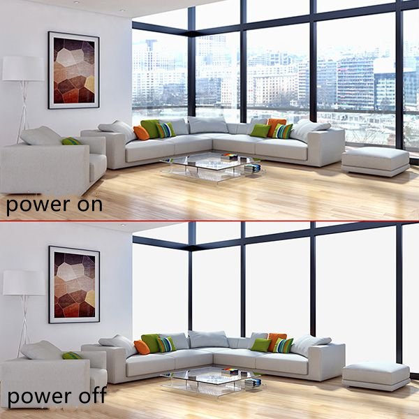 Switchable glass smart self adhesive PDLC glass privacy glass for projector