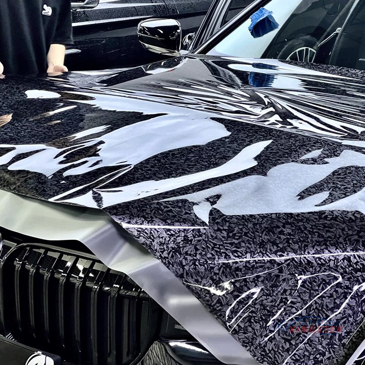 TPU Color PPF Film Car Body Protection Self-Healing Anti-scratch Forged Carbon Fiber Wrapping Air bubble Free Tint Accessories