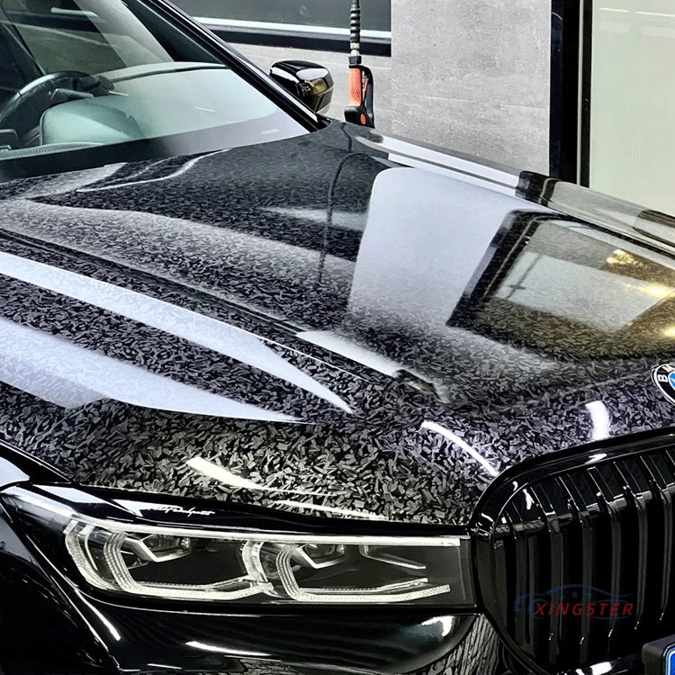 TPU Color PPF Film Car Body Protection Self-Healing Anti-scratch Forged Carbon Fiber Wrapping Air bubble Free Tint Accessories