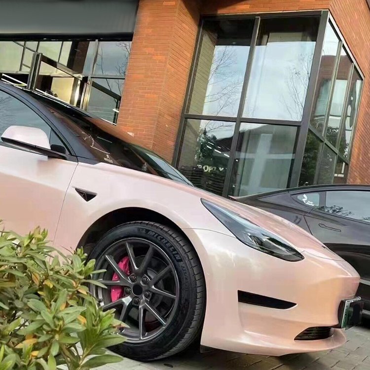 Macaron Peach Pink removable tint vinyl car wrap for car body oem new wrap tint film vinyl car wrap
