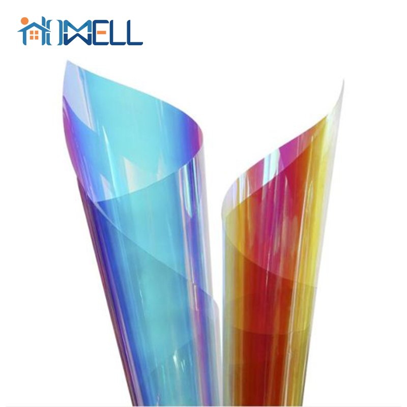 Rainbow Color Dichroic Film for Home Decoration Self Adhesive Waterproof Glass Films Modern Customize Homewell 3 Years Stained