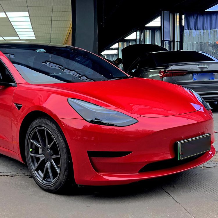 Sparkle Red pet decorative film sticker car car wrap vinyl film Red shiny car film