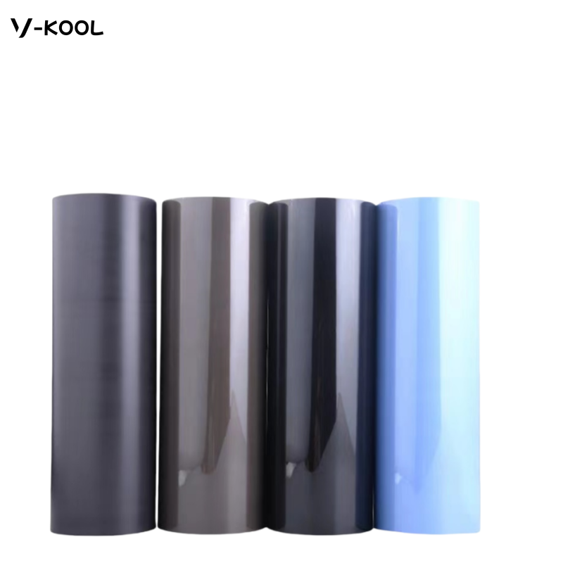TPU PPF Smart Photochromic Light Control Headlight Protection Film White to Purple or Black UV Proof for Any Car Lamp Decorate