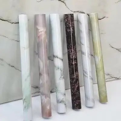 Factory Wholesale 2022 PVC Stone Design Marble Grain PVC Decorative Film For Hot Press Wall Decor Vacuum Film