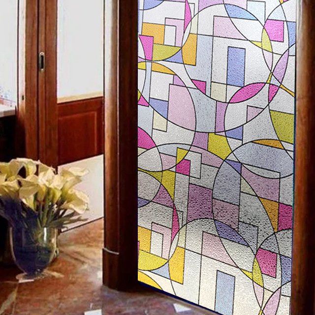 glass decorative film custom made home decor window flim