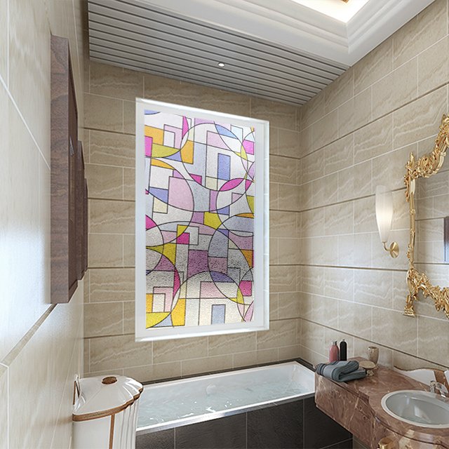 glass decorative film custom made home decor window flim