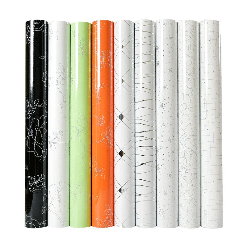 Non-self-adhesive waterproof PVC home decorative marble film rolls for various panel
