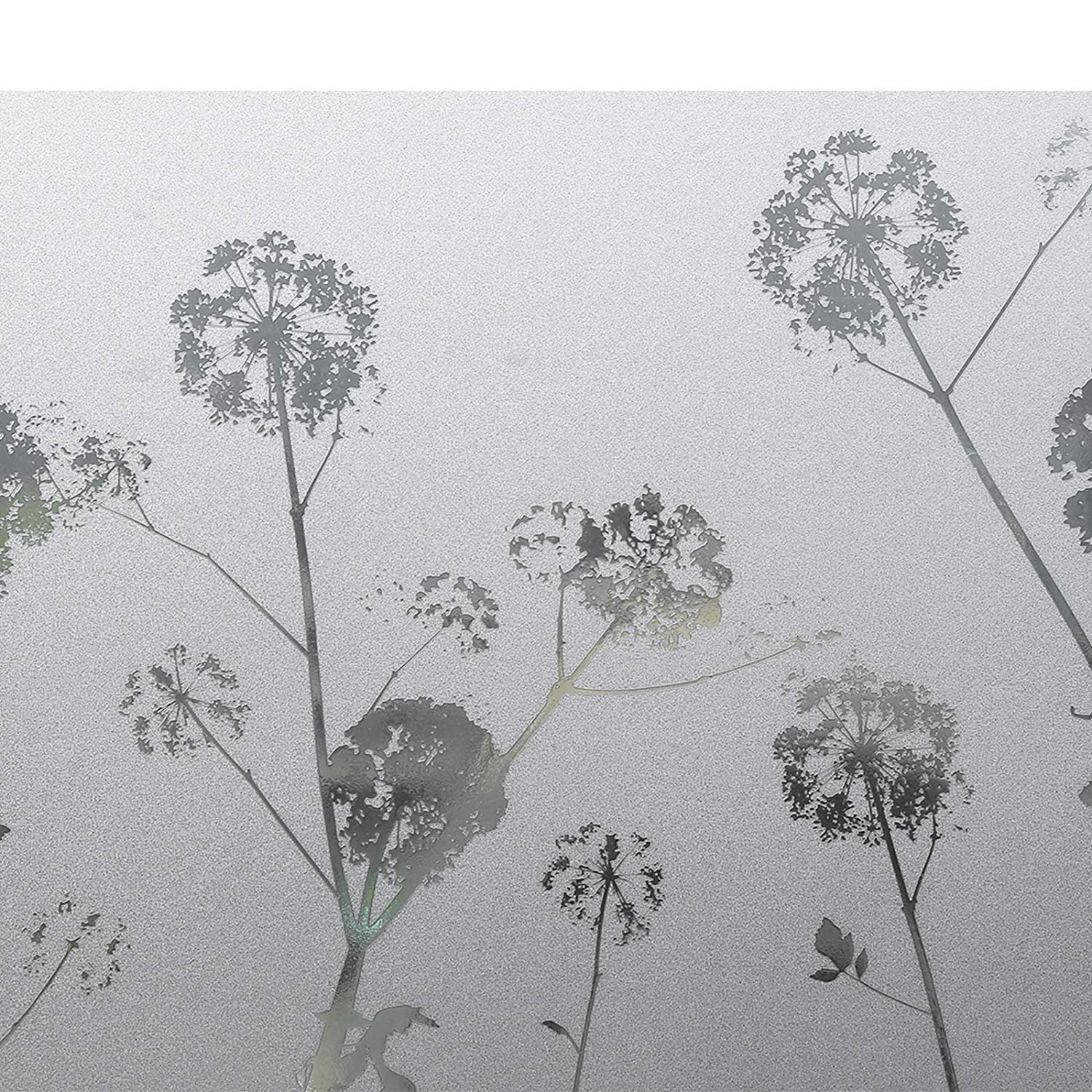 Privacy Control Frosted flower Removable Window Film Decoration