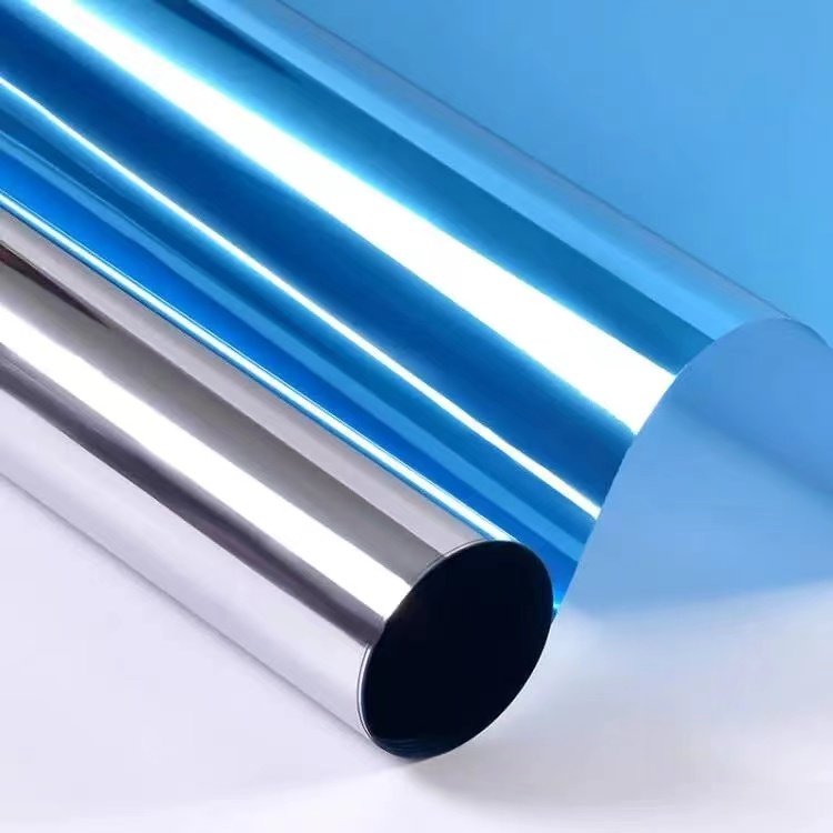 Removable One Way Mirror Glass Tint Heat Control Decorative Film Silver One-way Privacy Reflective Building Window Film