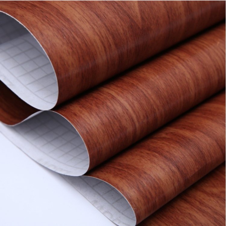 wood grain vinyl-PVC film for wrapping kitchen cabinets counter tops furniture doors and walls