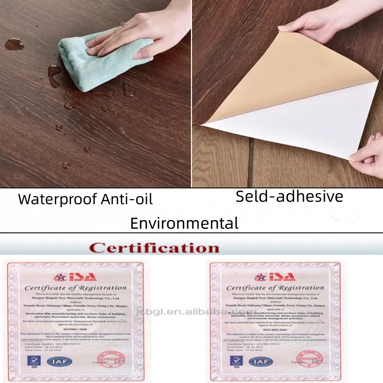wood grain vinyl-PVC film for wrapping kitchen cabinets counter tops furniture doors and walls