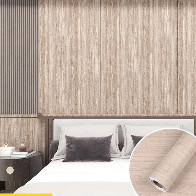 Cabinet Laminate Texture Packing Film PVC Film Furniture pvc membrane Vinyl Wood Grain Film