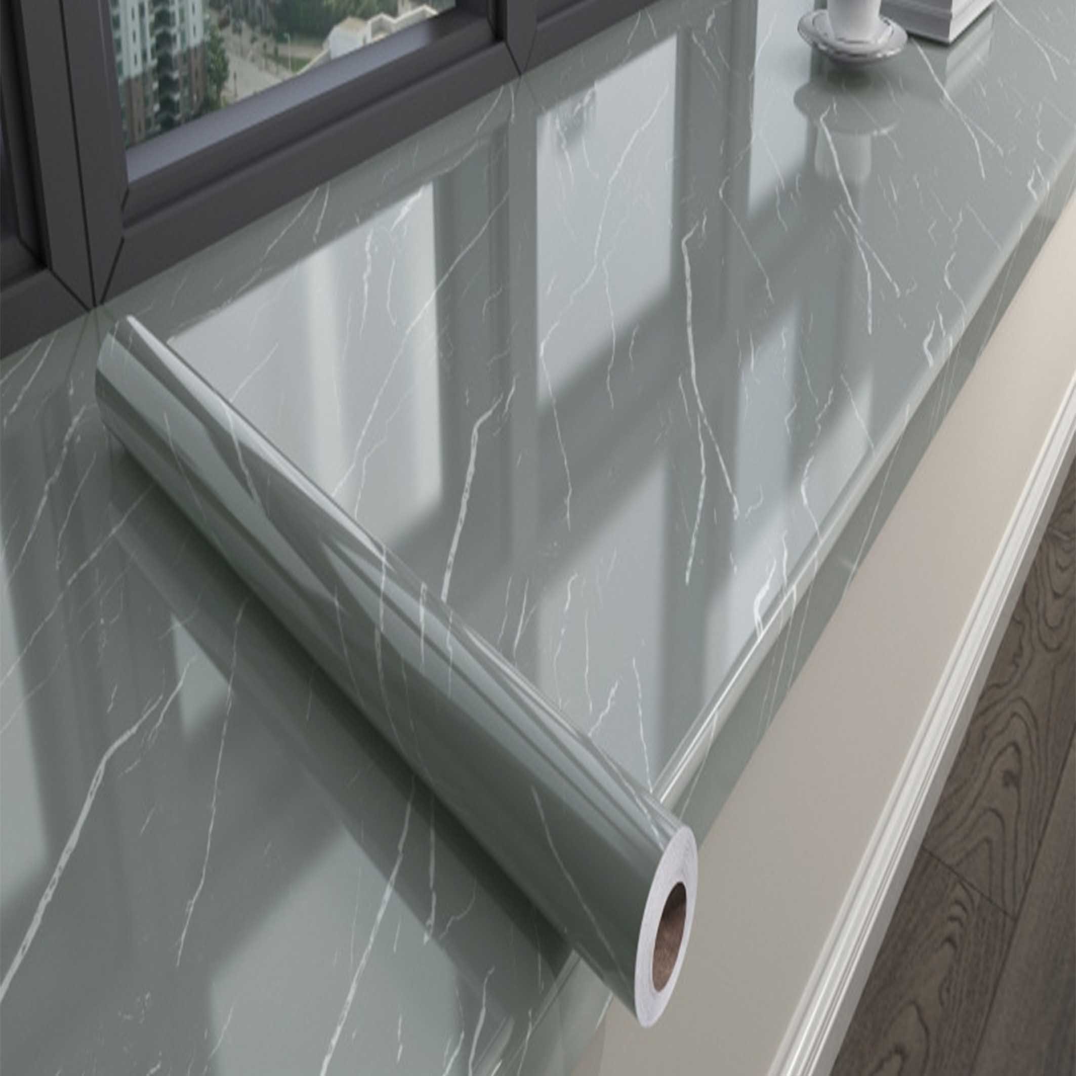 Explosive PVC marble stone pattern film wall panel pvc film foil furniture wardrobe with marble decorative film manufacturer