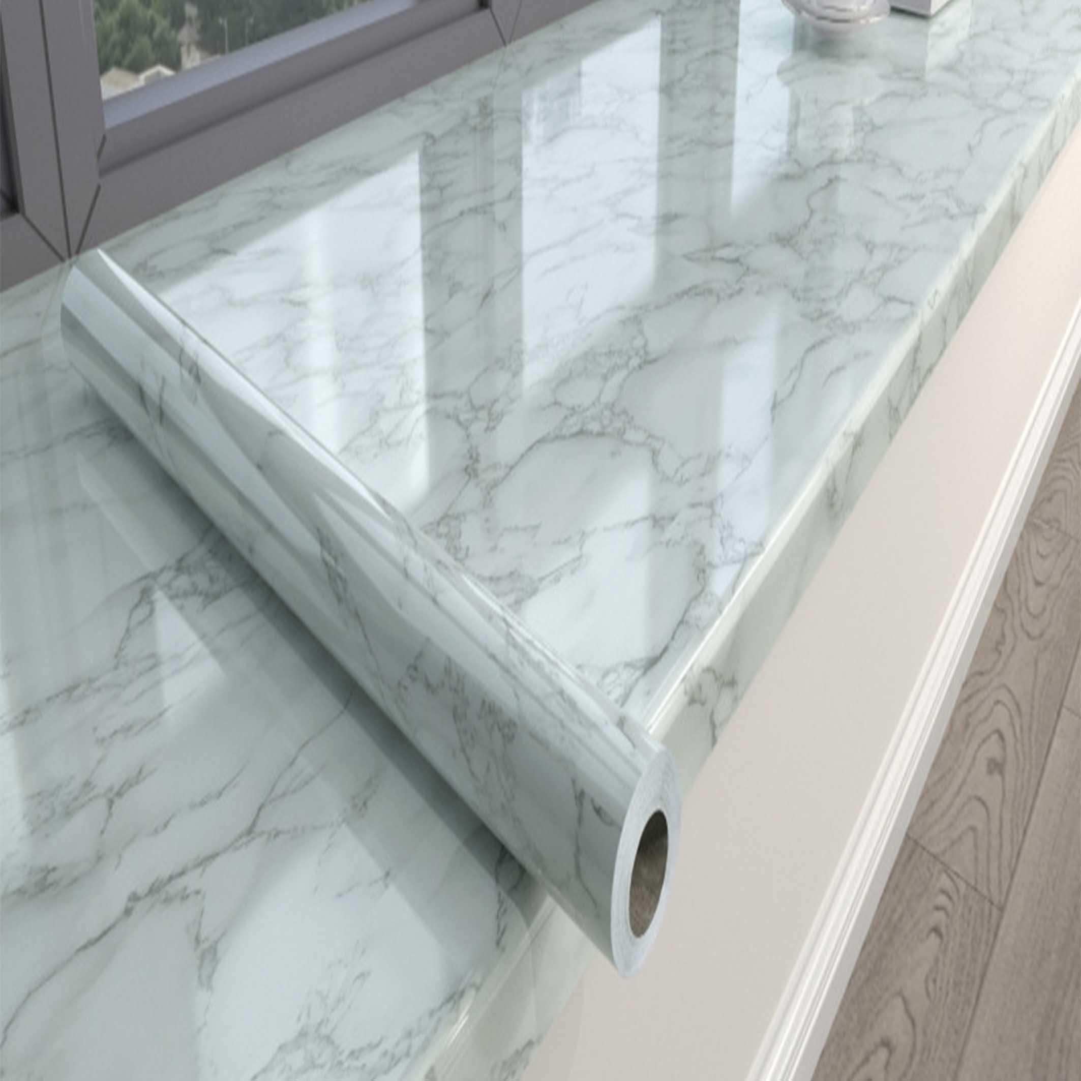 Explosive PVC marble stone pattern film wall panel pvc film foil furniture wardrobe with marble decorative film manufacturer