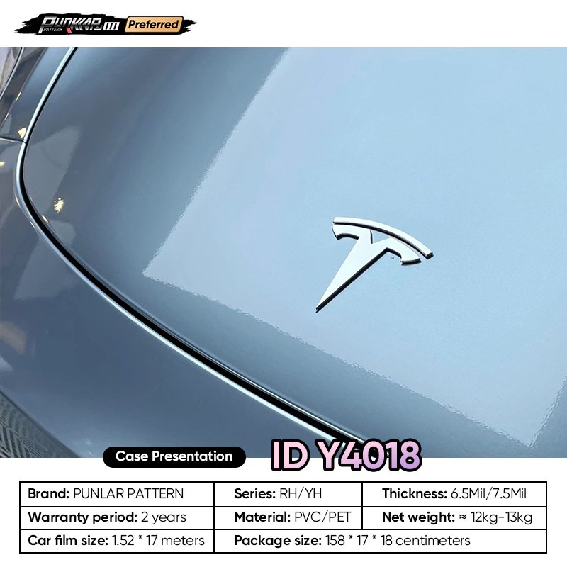 Fluid metal luster Silver Blue Car Wrap Vinyl PET High-Gloss PVC Film 1.52CM Width Car Stickers Waterproof Color-Changing Film