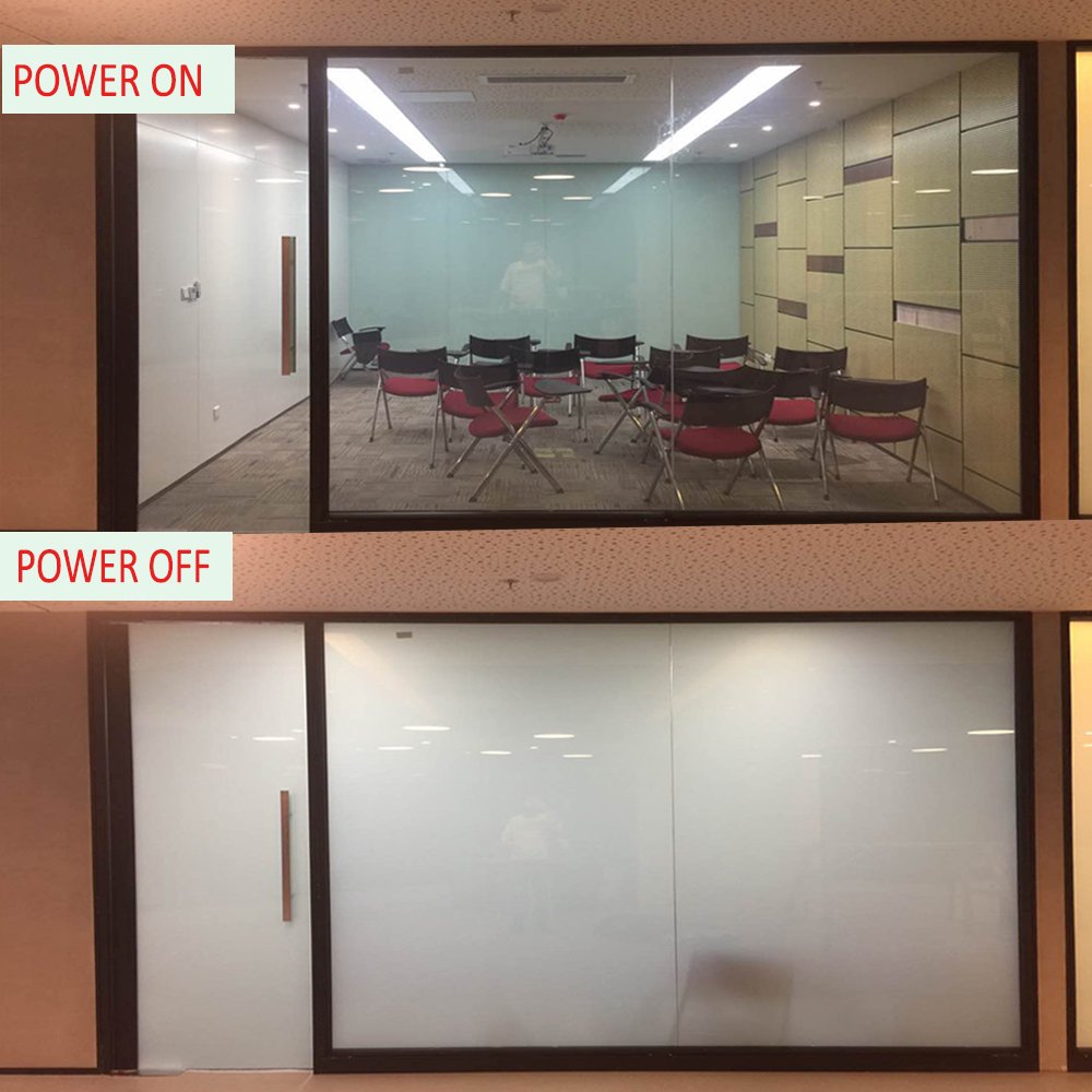 glass film privacy protection film PDLC smart glass film for rooms offices partition and privacy film