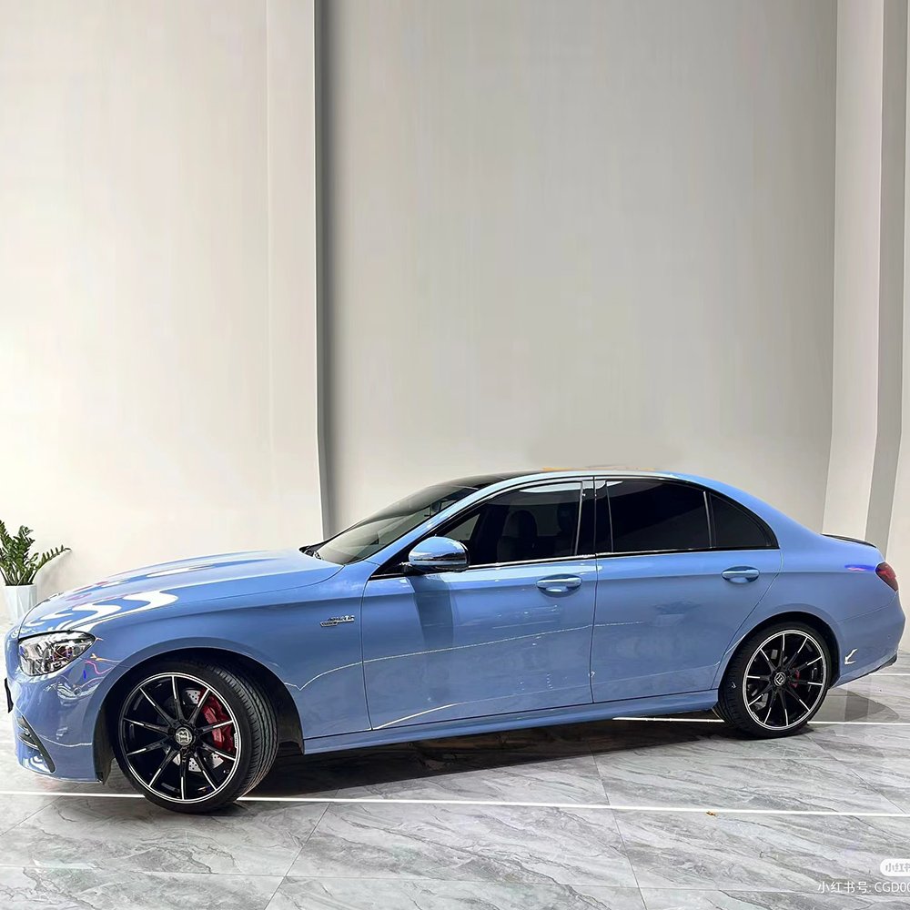 WRAPMASTER 1.52*17m Dirt-resistant Heat-resistant Easy-to-install Piano China Blue TPU PPF Car Scratch Paint Protection Film