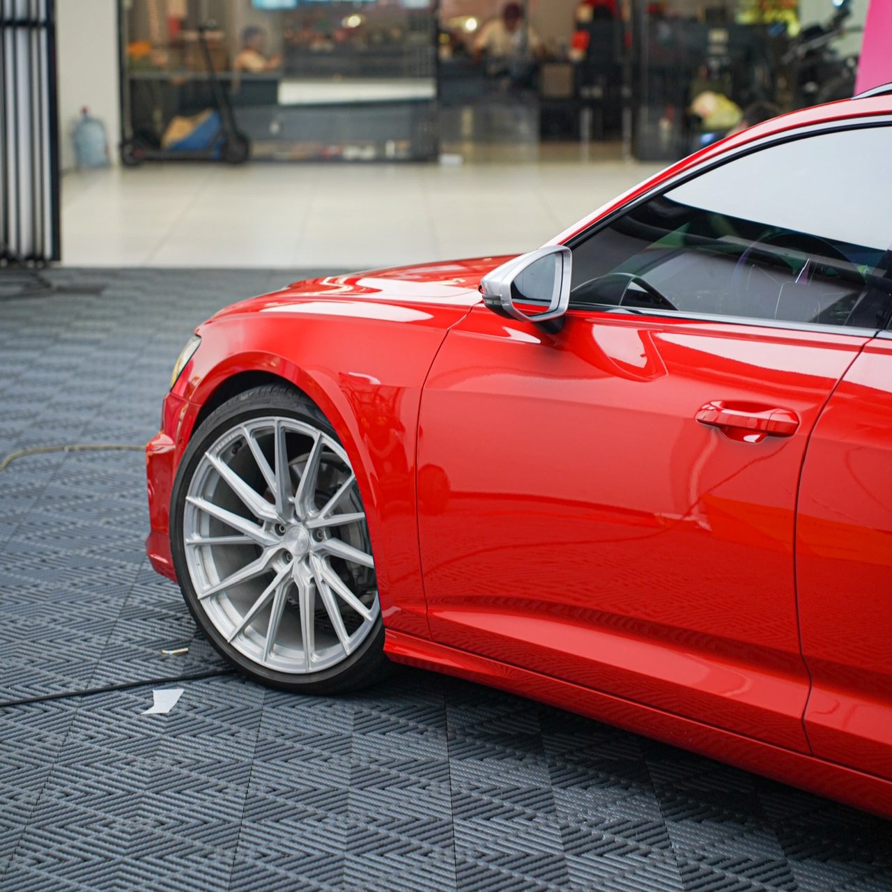Car Body Decoration Protection Film PET Backing Crystal red car wrapping vinyl foil Auto sticker vinyl custom car wrap Film