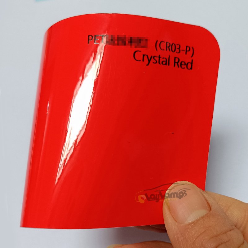 Car Body Decoration Protection Film PET Backing Crystal red car wrapping vinyl foil Auto sticker vinyl custom car wrap Film